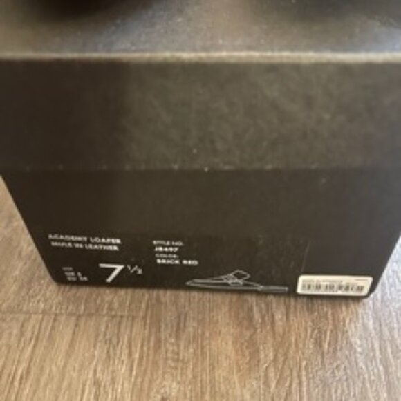 JCrew Red Patent Leather Loafer Mules - Picture 3 of 3